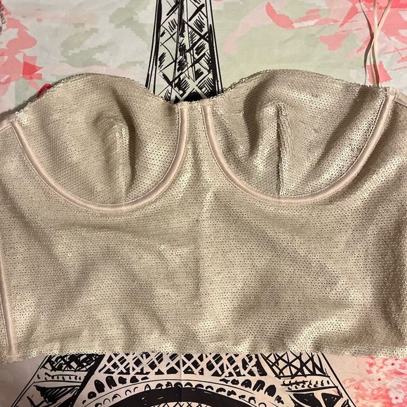 NWT Zara🎄 holiday SEQUIN CORSET TOP perfect for the holiday season Size M and L - Picture 12 of 17